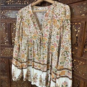 Blu Pepper Multicolor Floral Top